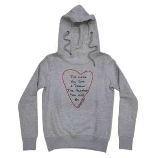 EMERSON HEART LOGO HOODIE WFR1327 GREY