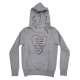 EMERSON HEART LOGO HOODIE WFR1327 GREY