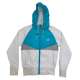Lightweight Bomber Jacket SWR1342 WHITE/GREY/AQUA