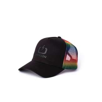 EMERSON LOGO TRUCKER CAP 221.EU01.07 BLACK/RAINBOW