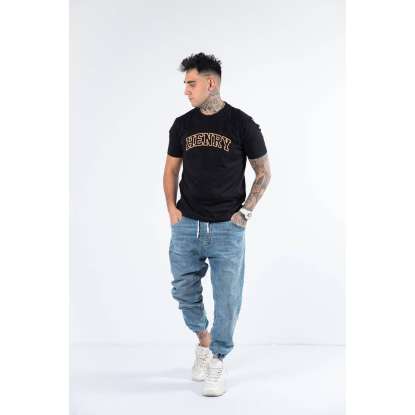 HENRY CLOTHING T-SHIRT 3-214 BLACK