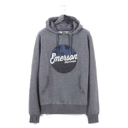 GRAPHIC PRINT HOODIE 182.EM20.42 GREY