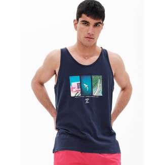 EMERSON TRIPTYCH TANK 221.EM37.63 NAVY