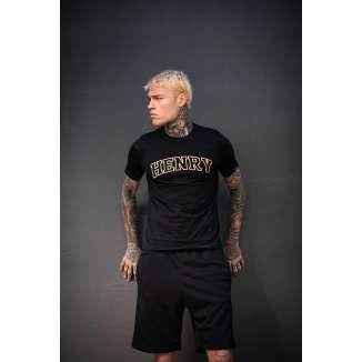 HENRY CLOTHING T-SHIRT 3-214 BLACK