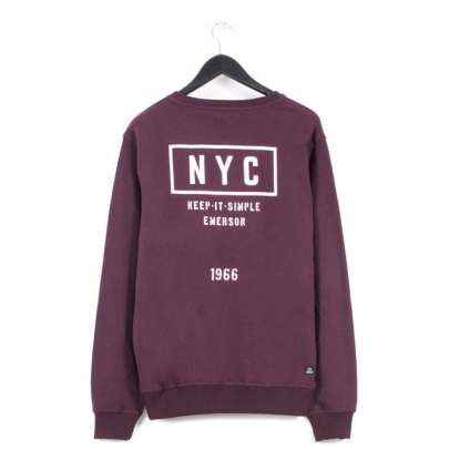 GRAPHIC PRINT HOODIE 182.EM20.42 WINE