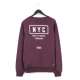 GRAPHIC PRINT HOODIE 182.EM20.42 WINE