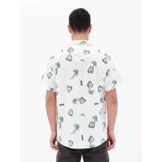 TROPICAL PRINT SHIRT 221.EM61.03 PR283 WHITE