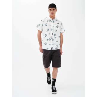 TROPICAL PRINT SHIRT 221.EM61.03 PR283 WHITE