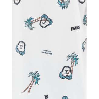TROPICAL PRINT SHIRT 221.EM61.03 PR283 WHITE