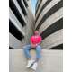 HENRY CLOTHING OVERSIZED T-SHIRT 3-219 CORAL
