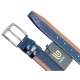 BELT PU LEATHER 1733 BLUE/TABAC