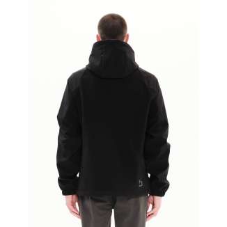 DETACHABLE HOOD BONDED JACKET 222.EM11.02 BLACK