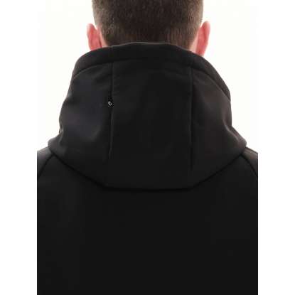 DETACHABLE HOOD BONDED JACKET 222.EM11.02 BLACK