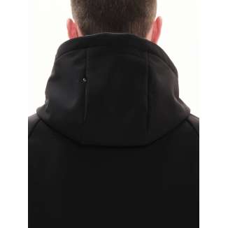 DETACHABLE HOOD BONDED JACKET 222.EM11.02 BLACK