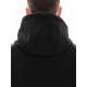 DETACHABLE HOOD BONDED JACKET 222.EM11.02 BLACK