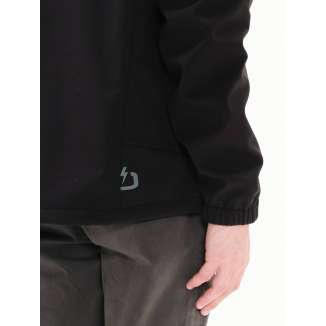 DETACHABLE HOOD BONDED JACKET 222.EM11.02 BLACK