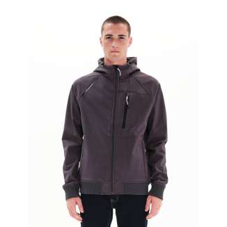 EMERSON MEN'S HOODED BONDED BOMBER JACKET 222.EM11.65 D.GREY
