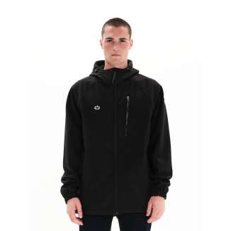 EMERSON HOODED BONDED JACKET 222.EM11.30 BLACK