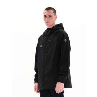 EMERSON HOODED BONDED JACKET 222.EM11.30 BLACK