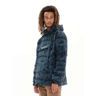EMERSON PULLOVER ZIP HOODED JACKET 222.EM10.63 PR310 BLUE