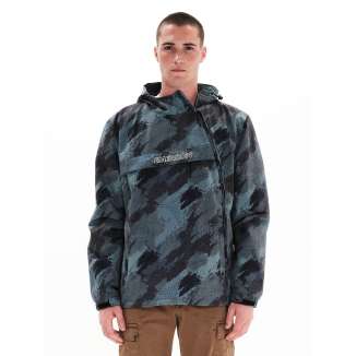 EMERSON PULLOVER ZIP HOODED JACKET 222.EM10.63 PR308 OLIVE