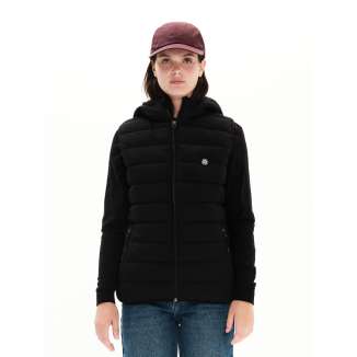 HOODED PUFFER VEST JACKET 222.EW10.136 BLACK