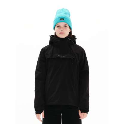 HOODED SIDE ZIP JACKET 222.EW10.62 BLACK