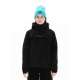 HOODED SIDE ZIP JACKET 222.EW10.62 BLACK