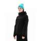 HOODED SIDE ZIP JACKET 222.EW10.62 BLACK