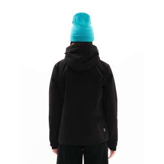 HOODED SIDE ZIP JACKET 222.EW10.62 BLACK
