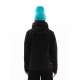 HOODED SIDE ZIP JACKET 222.EW10.62 BLACK