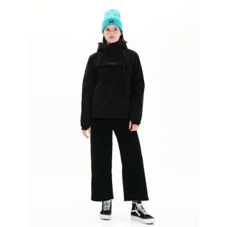 HOODED SIDE ZIP JACKET 222.EW10.62 BLACK