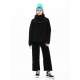 HOODED SIDE ZIP JACKET 222.EW10.62 BLACK