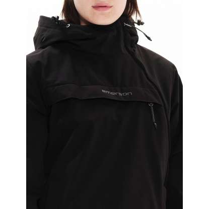HOODED SIDE ZIP JACKET 222.EW10.62 BLACK