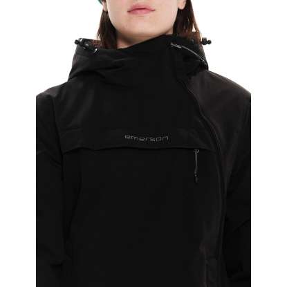 HOODED SIDE ZIP JACKET 222.EW10.62 BLACK
