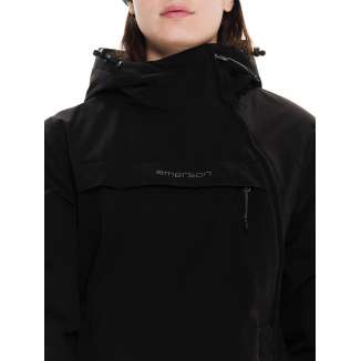HOODED SIDE ZIP JACKET 222.EW10.62 BLACK