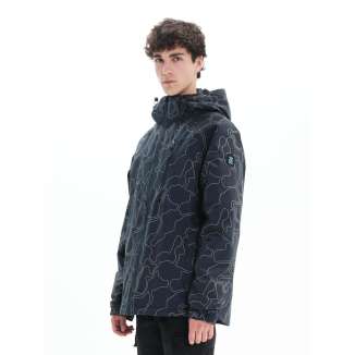 DETACHABLE HOOD JACKET 222.BM10.30 PR307 MIDNIGHT BLUE