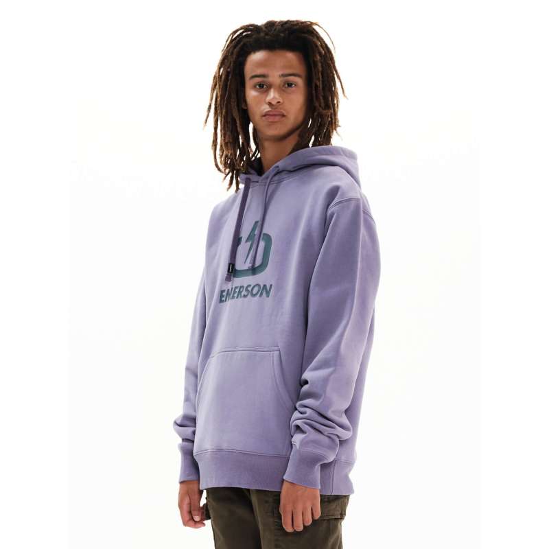 EMERSON LOGO HOODIE 222.EM20.01 VIOLET