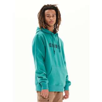 EMERSON LOGO HOODIE 222.EM20.05 TURQUOISE