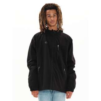 EMERSON RAGLAN HOODED JACKET 222.EM10.03 BLACK