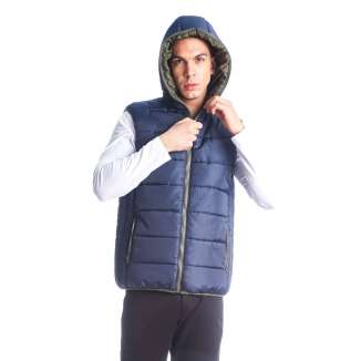 HOODED PUFFER VEST JACKET 2298411 BLUE