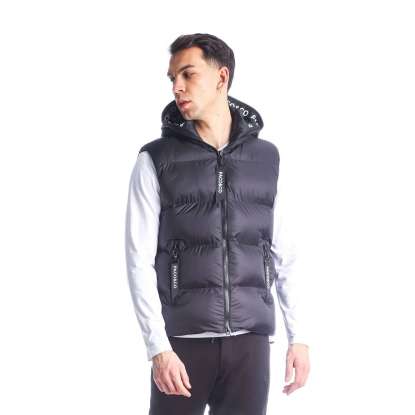 HOODED PUFFER VEST JACKET 2298423 BLACK