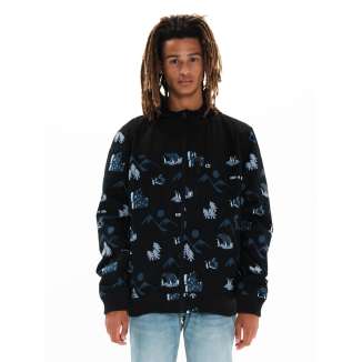 EMERSON HOODED BOMBER JACKET 222.EM10.50 PR306 OFF BLACK/BLACK