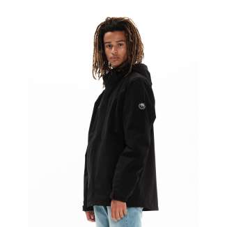 DETACHABLE HOOD JACKET 222.EM10.26 BLACK