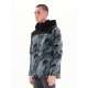 DETACHABLE HOOD JACKET 222.EM10.26 PR308 OLIVE/BLACK