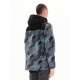 DETACHABLE HOOD JACKET 222.EM10.26 PR308 OLIVE/BLACK