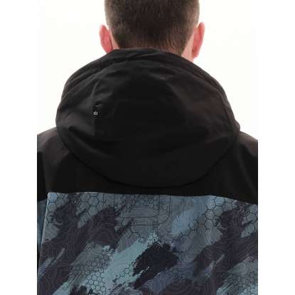 DETACHABLE HOOD JACKET 222.EM10.26 PR308 OLIVE/BLACK
