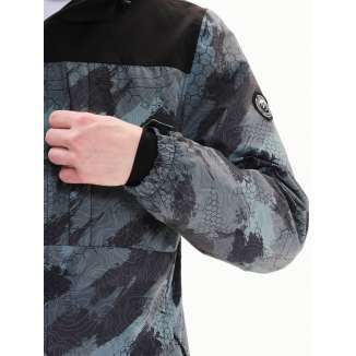 DETACHABLE HOOD JACKET 222.EM10.26 PR308 OLIVE/BLACK